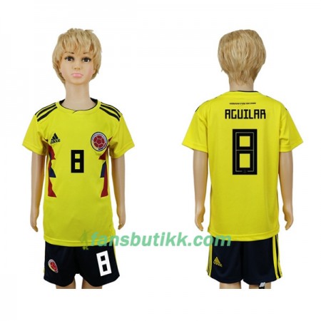 Fotball-VM 2018 Colombia drakt Aguilar 8 Barn Hjemmetrøye